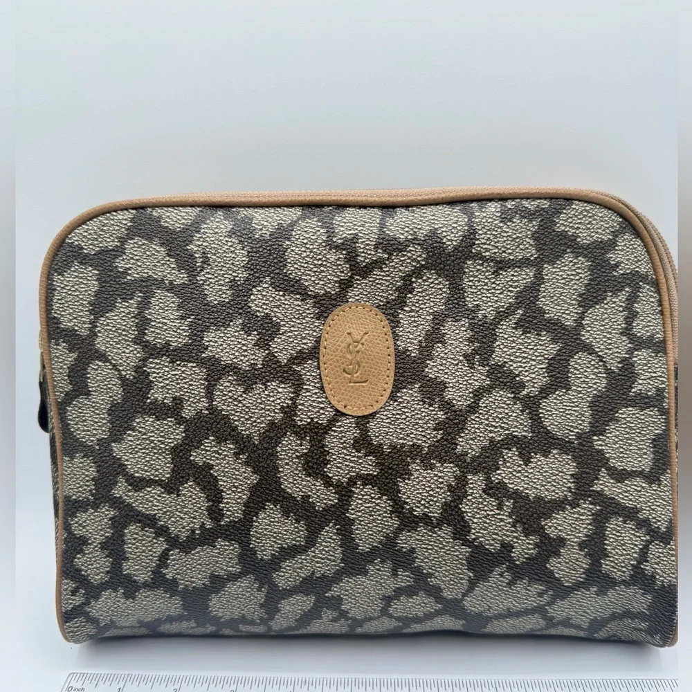 Yves Saint Laurent iconic embossed